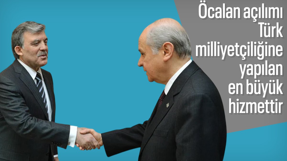 Abdullah Gül: Devlet Bahçeli’nin açıklamaları olağanüstü bir adım